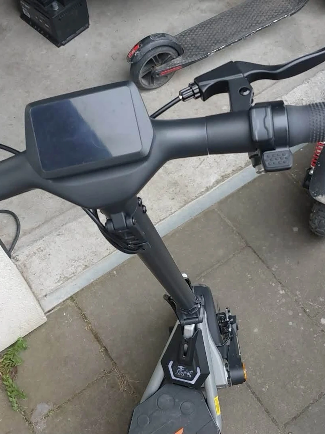 Kukirin A1 elscooter svart/orange - 1