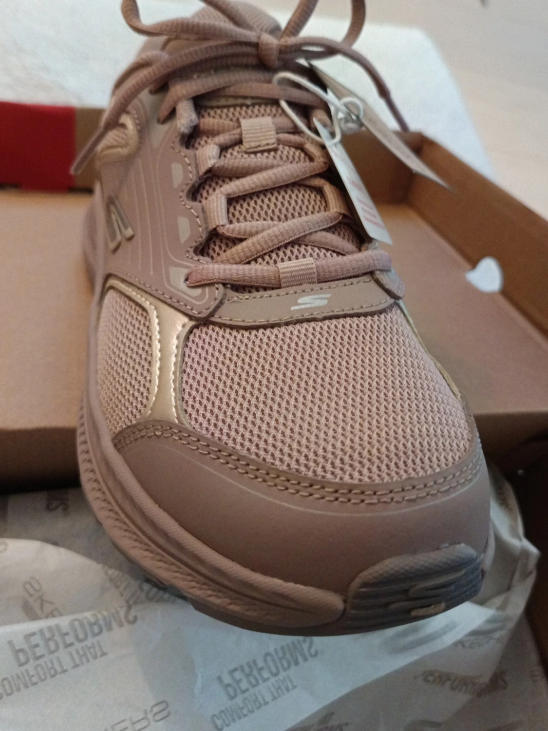 Beige sneakers från Skechers - 3