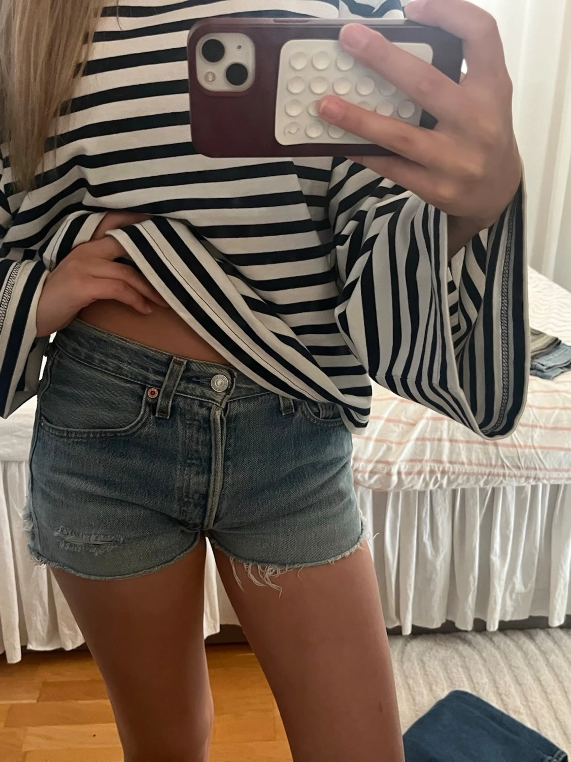 Levi's blå jeansshorts