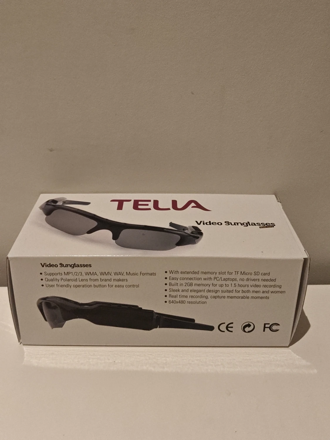 Smart Video Recording Sunglasses med MP3 och Kamera - 4