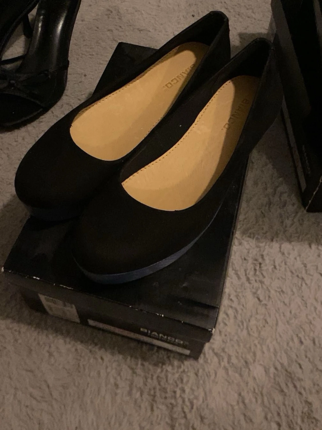 Svarta ballerinas från Bianco