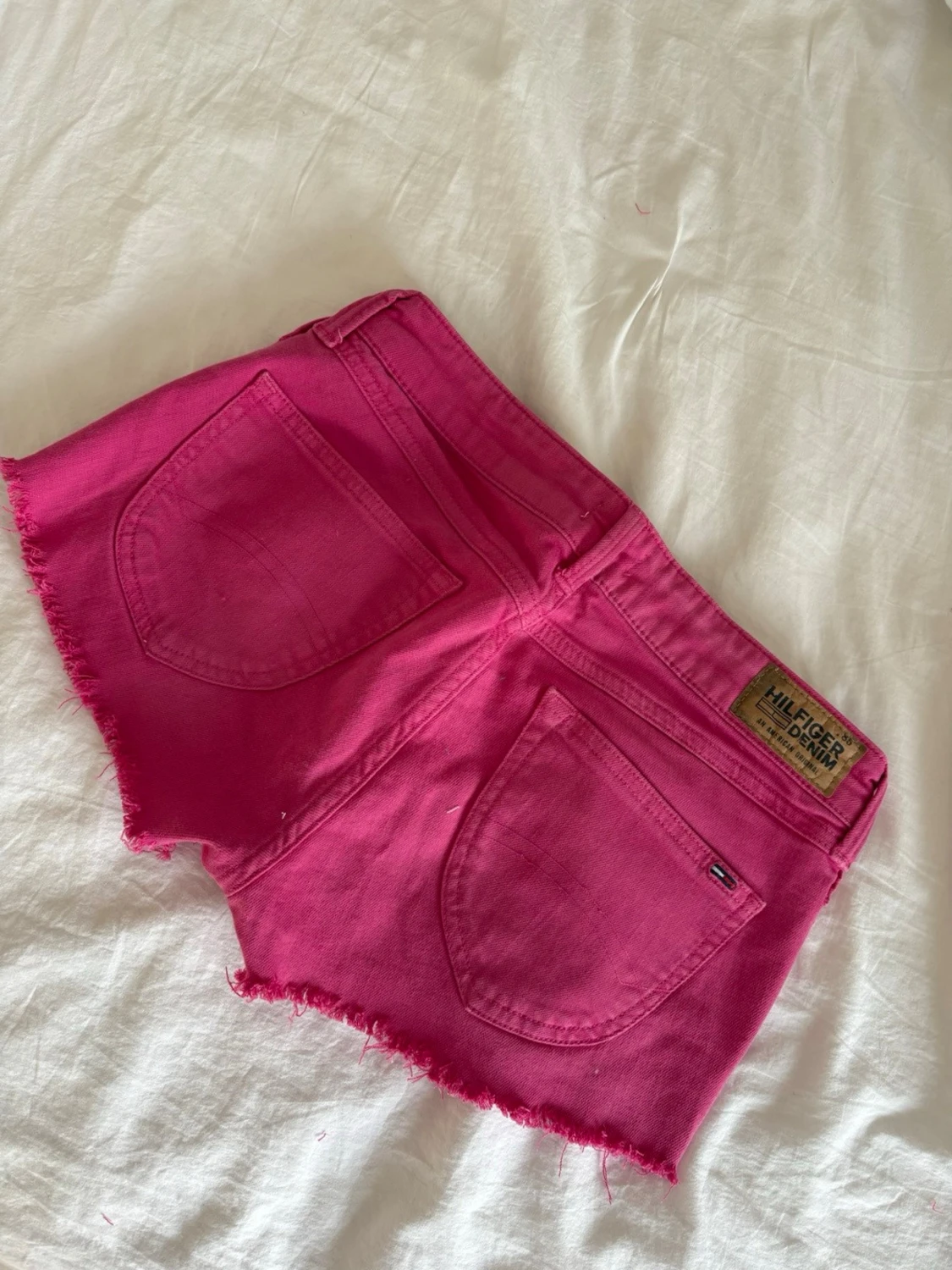 Rosa jeansshorts  - 1