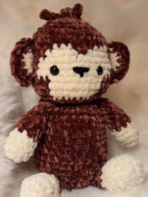 Virkad Apa 🙈  - Handgjord virkad brun apa 🙈🧸