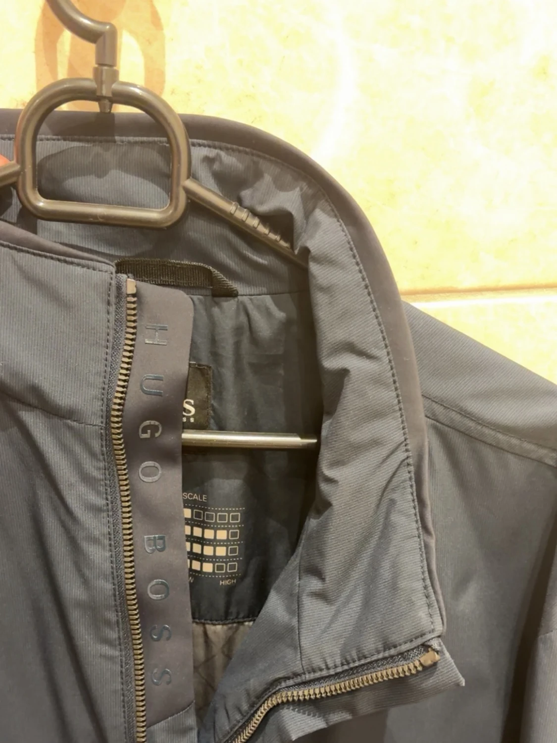 Mörkblå vindjacka med ståkrage - 5