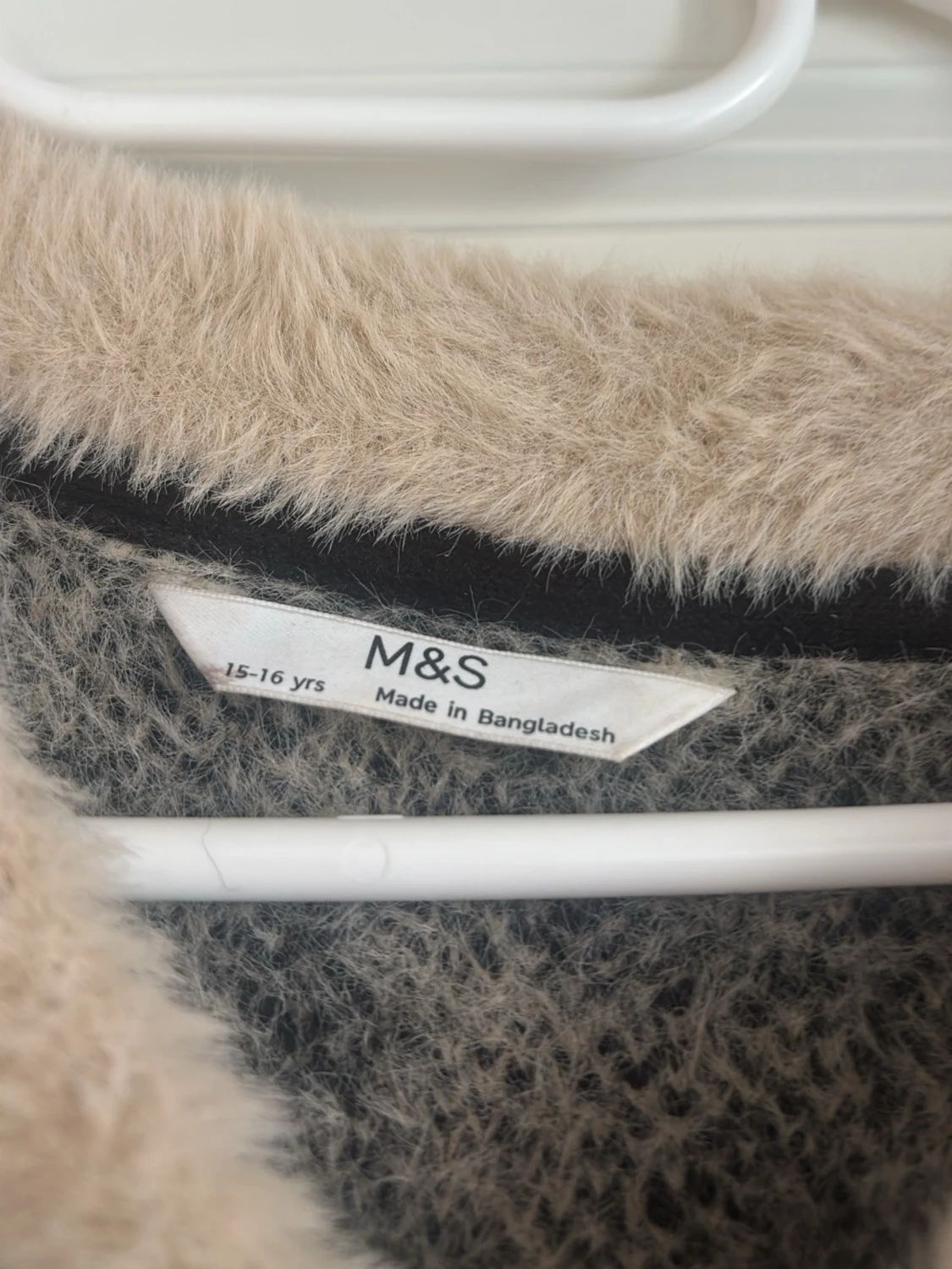 Leopardmönstrad fluffig tröja  - 2