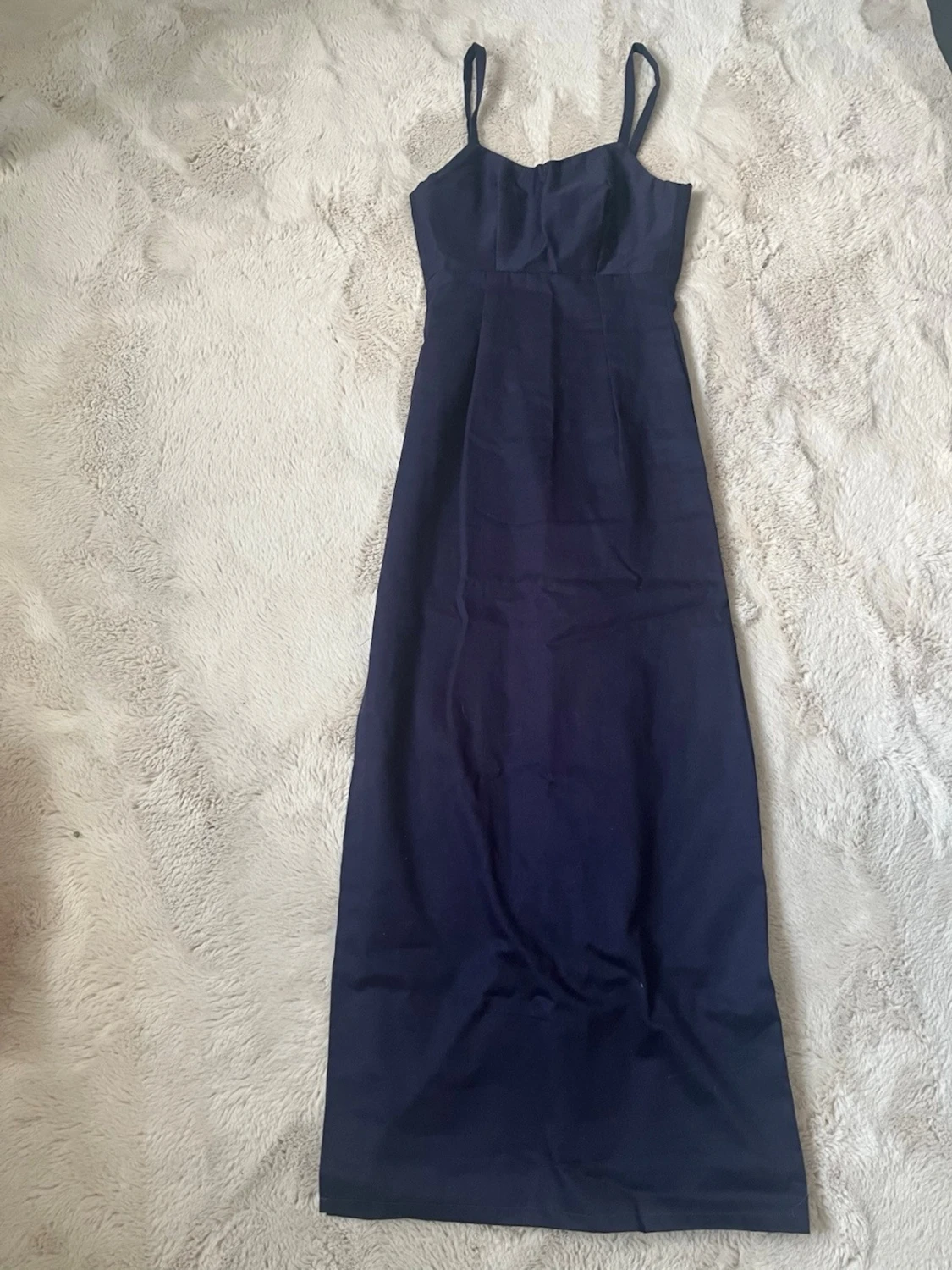 Mörkblå lång fest/balklänning - 1