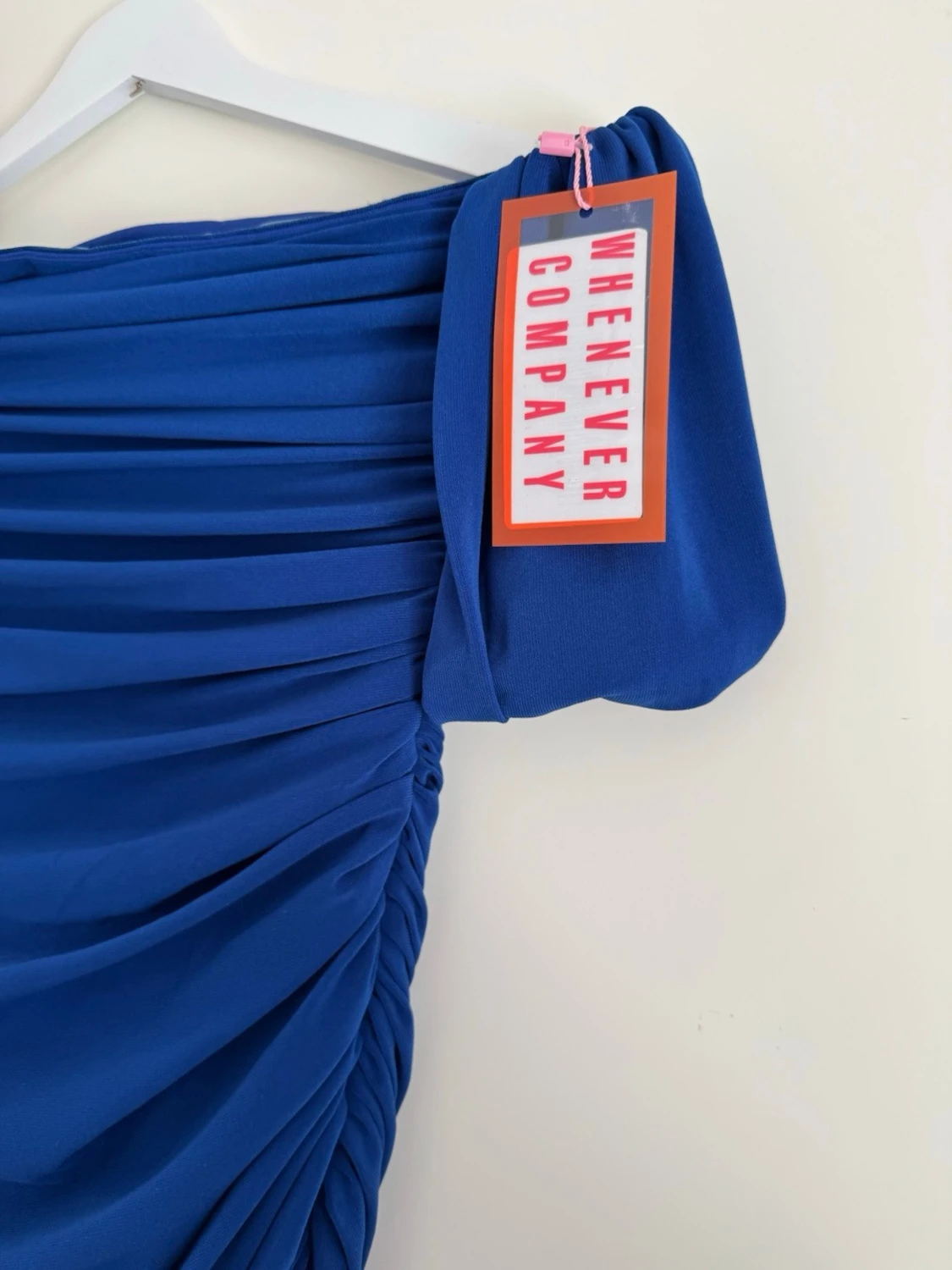 Kornblå offshoulder klänning - 3