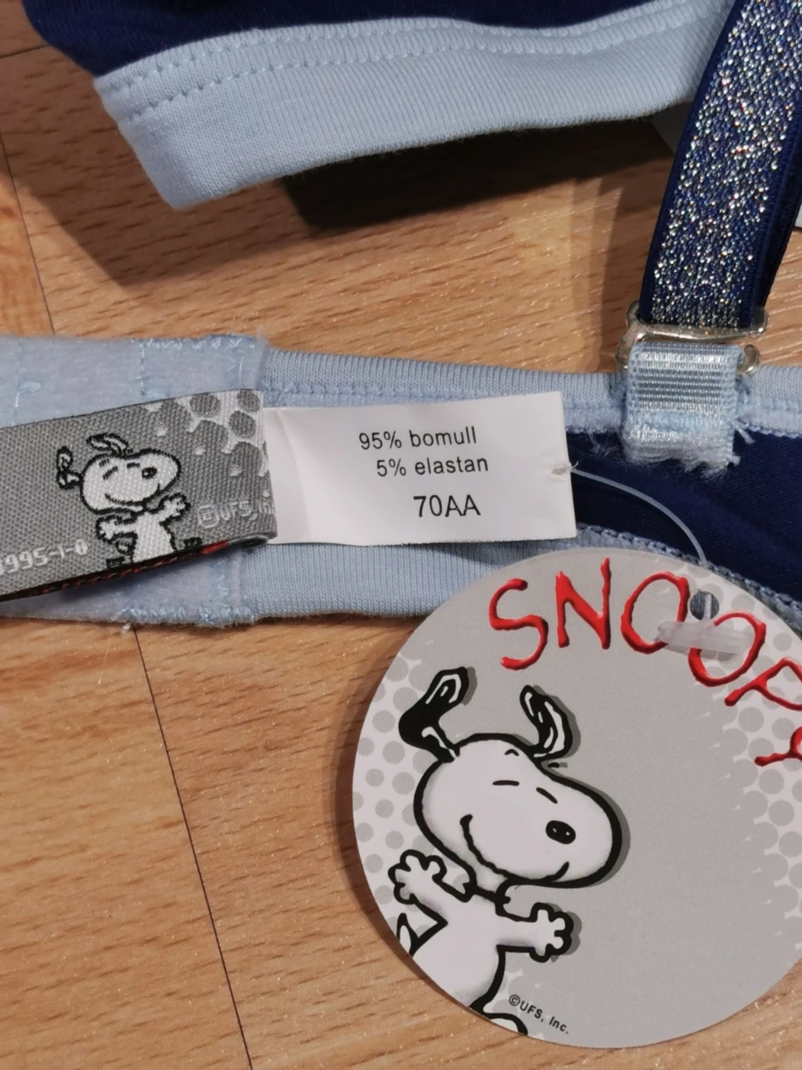 Snoopy Ljusblå bh  - 2
