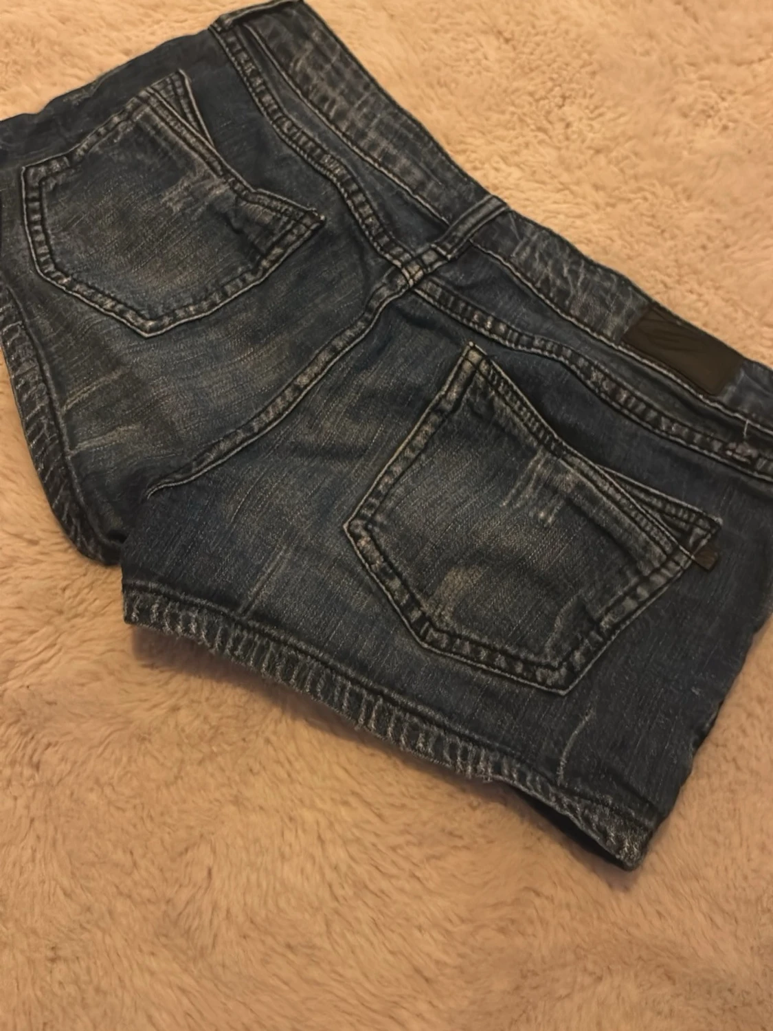 Mini jeansshorts - 1