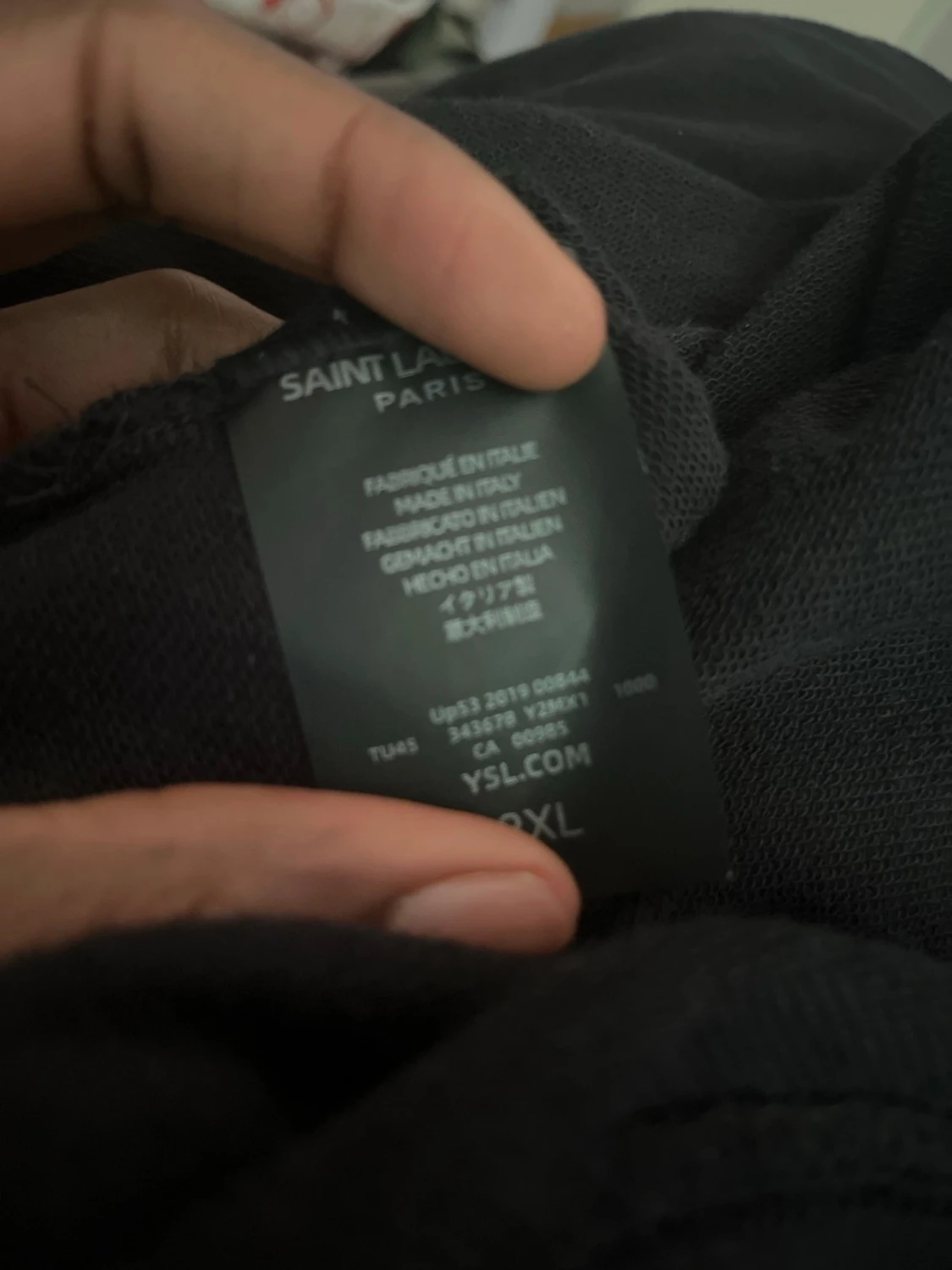 Svart Saint Laurent hoodie - 5