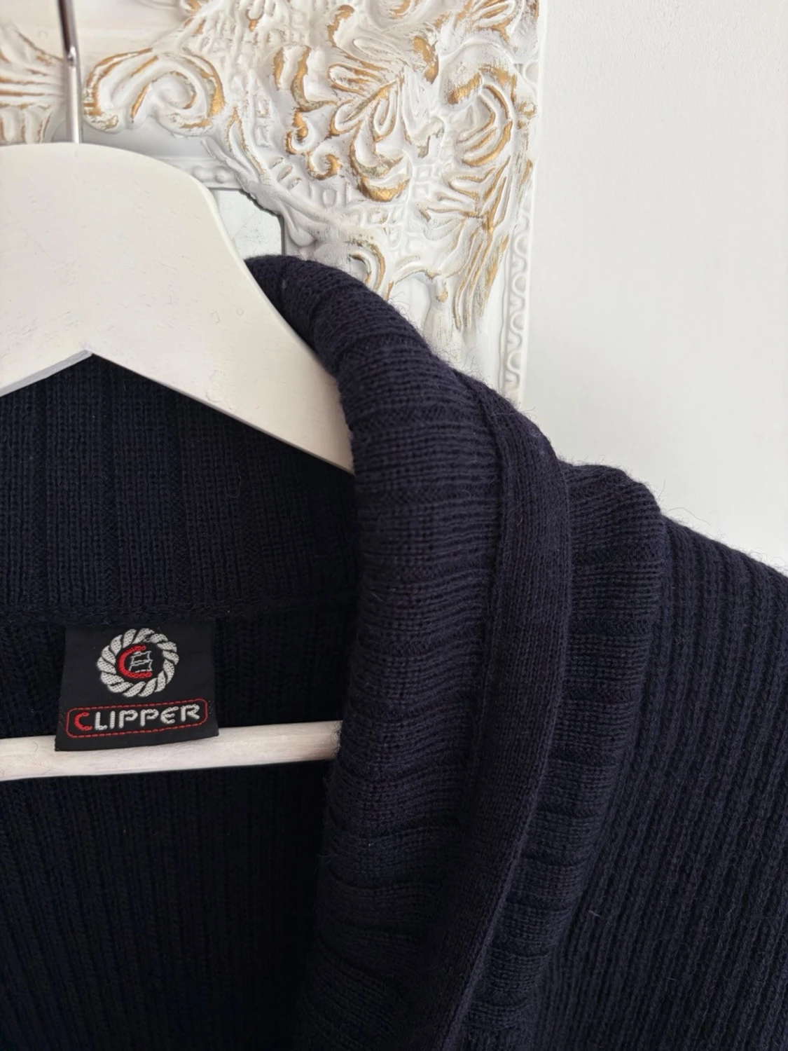 Mörkblå Cardigan kofta - Clipper Yachting Wear - 2