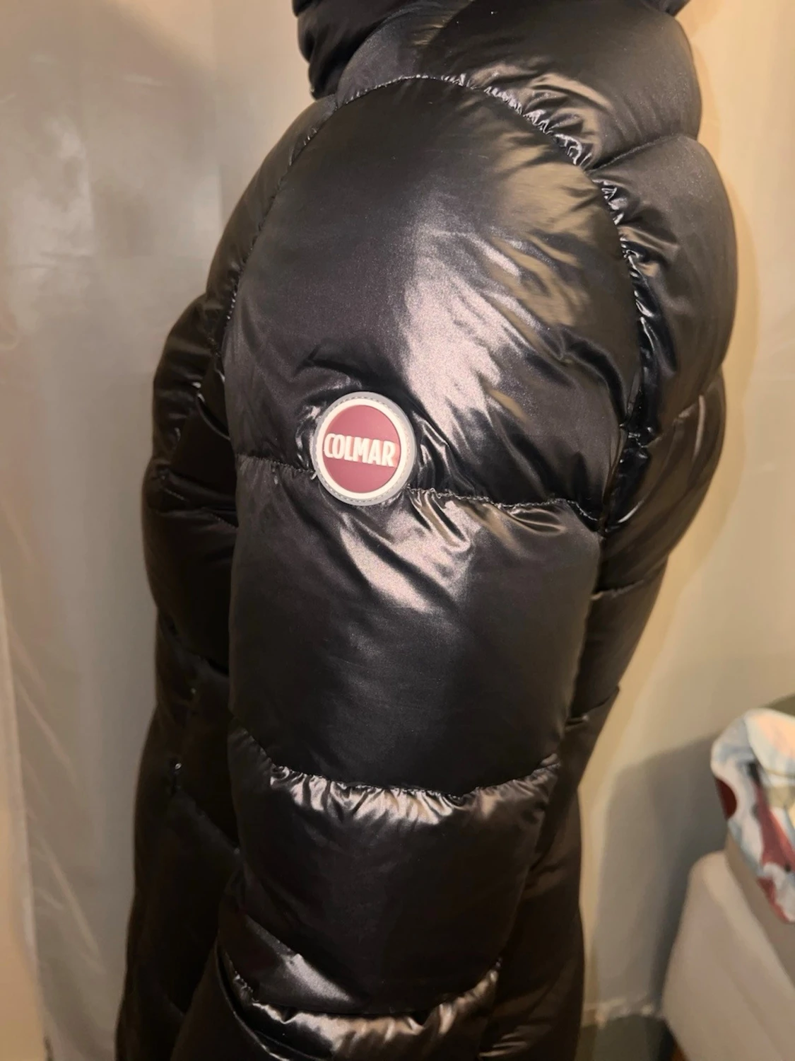 Svart lång dunjacka från colmar - 2