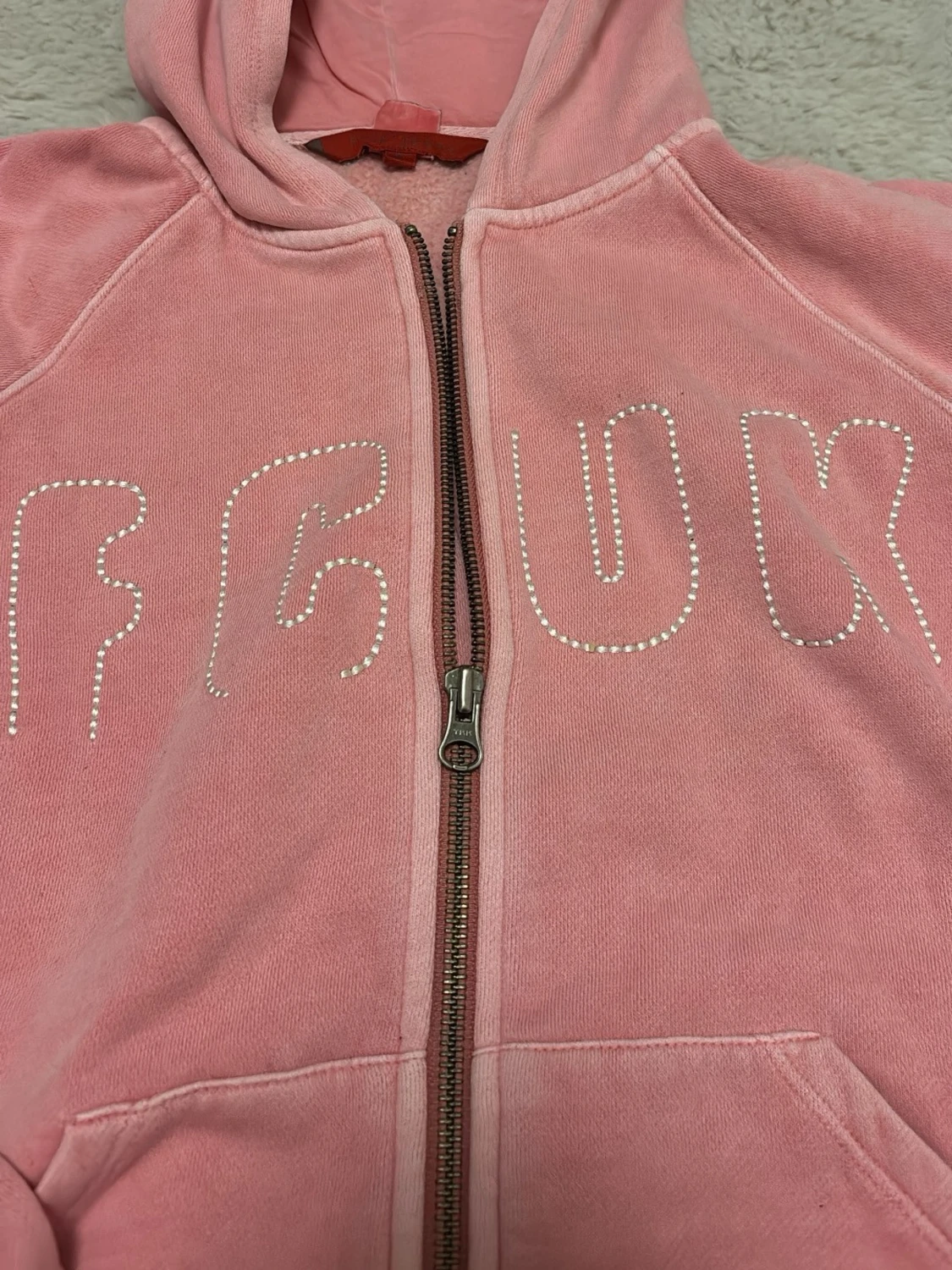 Rosa hoodie från FCUK Jeans - 3