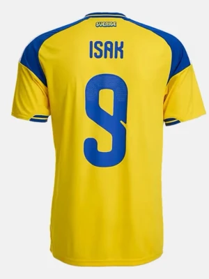 Sverige fotbollströja Isak 9  - Köp nu en Isak tröja med nummer 9. En av våra blivande vm hjältar denna är i storlek L. Just nu för endast 375 kr🔥🔥🔥 (tröjan har inte kommit än, dem kommer om ungerfär 14 dagar från 1 april, men du kan hjärna få reservera idag)