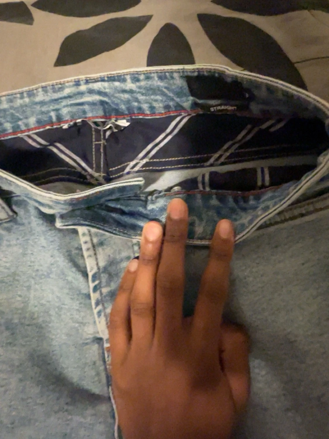 Ljusblå raka jeans från BZB - 2