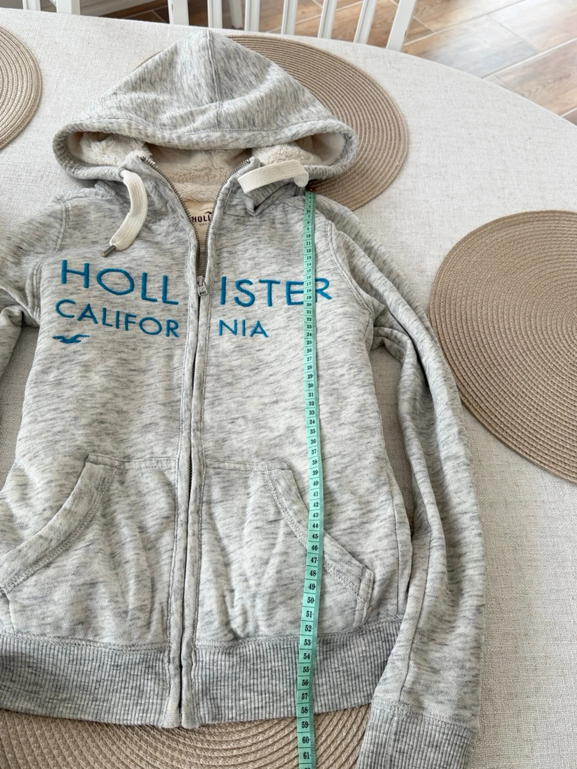 Hollister zip med foder  - 3