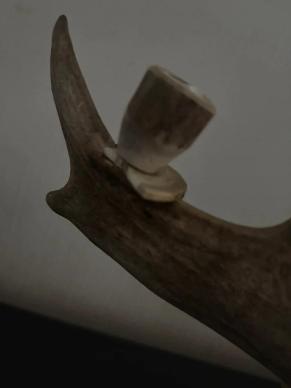 Hemmagjord Ljusstake av renhorn med 4 hållare - 3