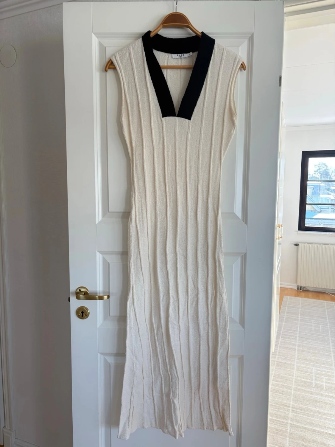 Stickad långklänning M nyskick  - 5