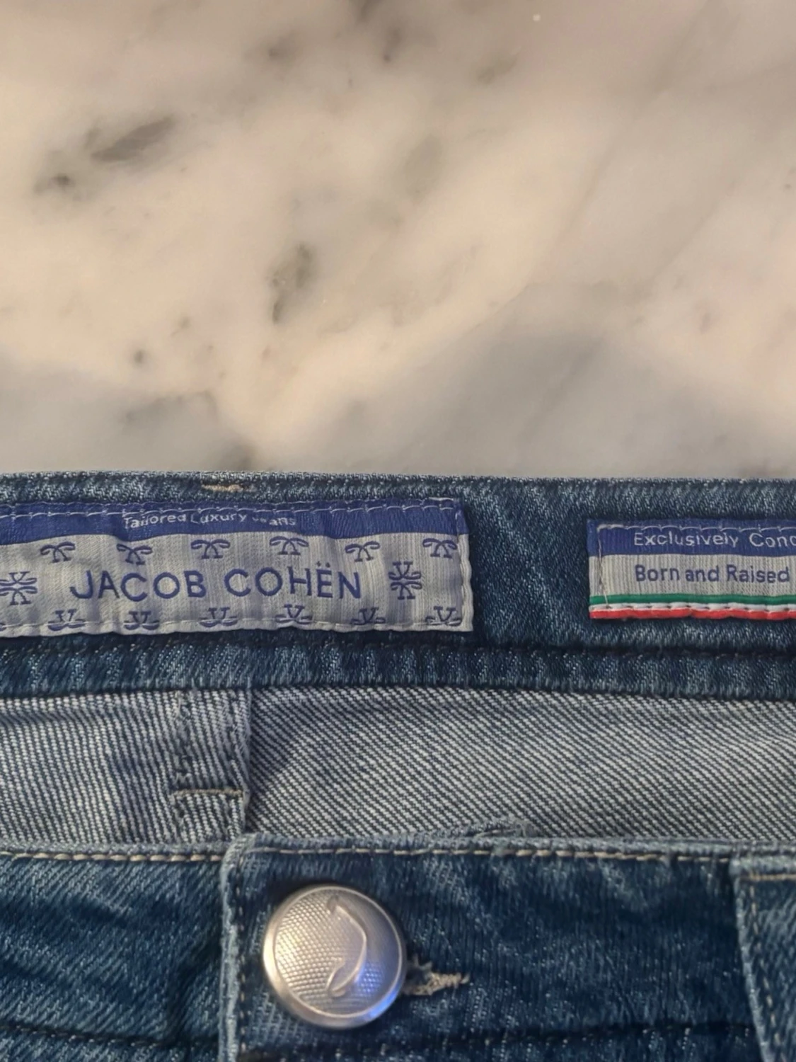 Blå slim fit jeans från Jacob Cohen - 6