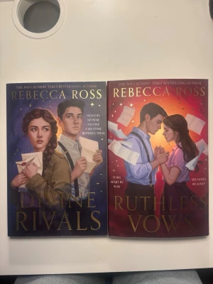 Divine rivals och Ruthless vows  - Divine rivals och Ruthless vows av Rebecca Ross. Har läst den första men den andra är oläst. Båda är på engelska. 