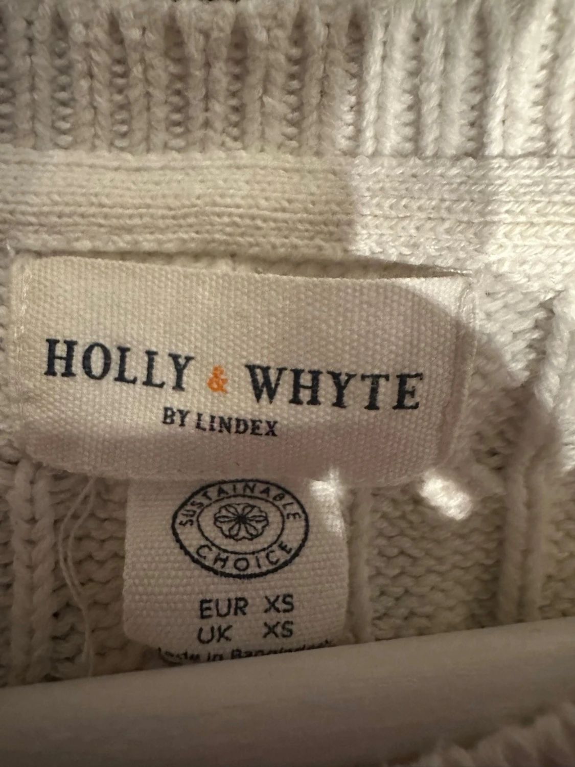 Vit kabelstickad tröja Holly & Whyte - 2