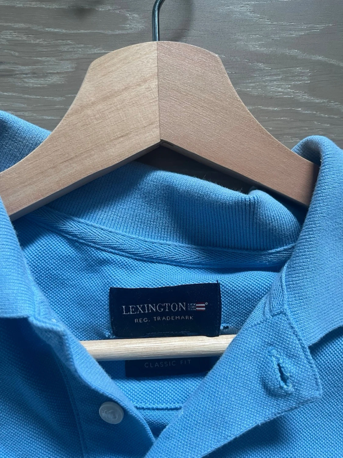 Blå pikétröja från Lexington - 1