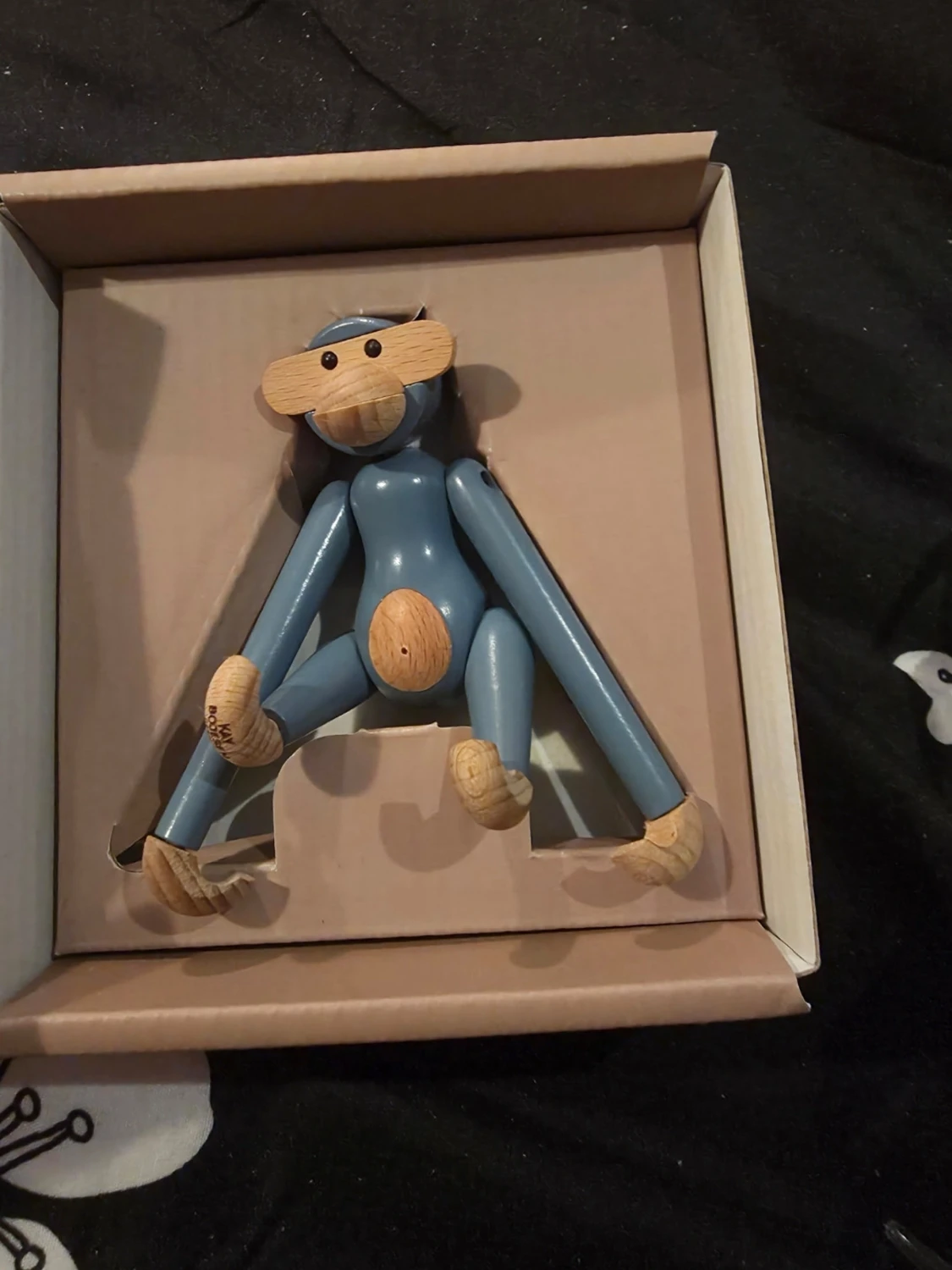 Blå trämjukisapa Kay Bojesen - 1