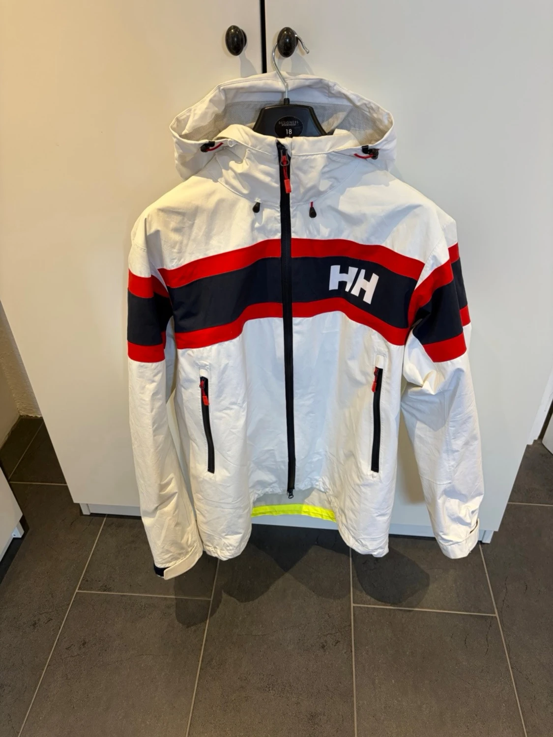 Vit Helly Hansen seglarjacka 