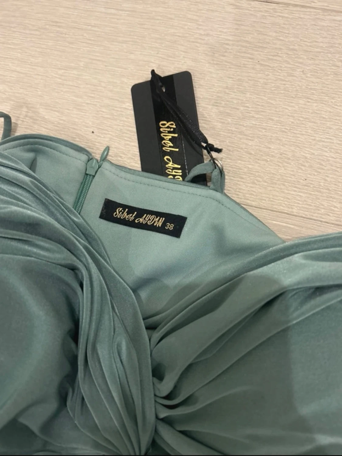 Mintgrön lång klänning Sibel Aydin - 1