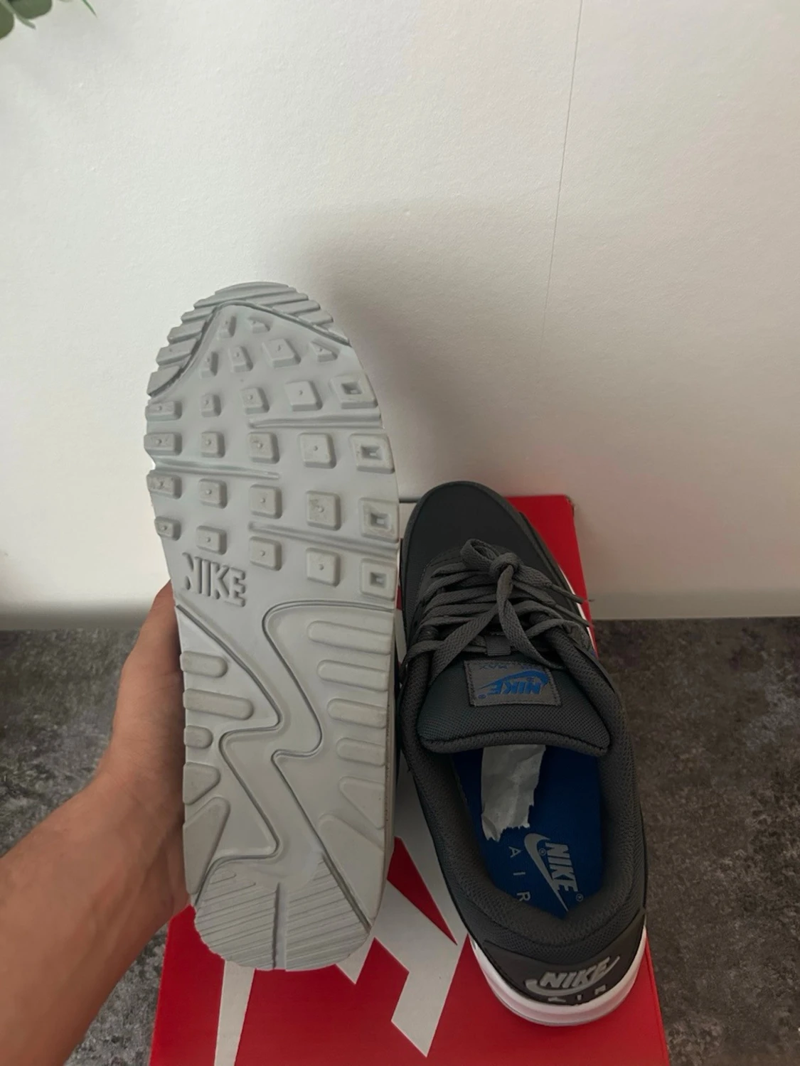 Nike Air Max 90 grå/blå sneakers - 4