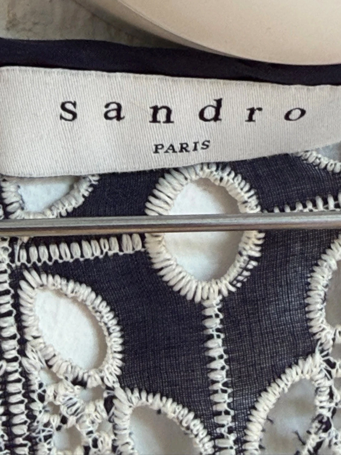 Blå vit sandro klänning - 3