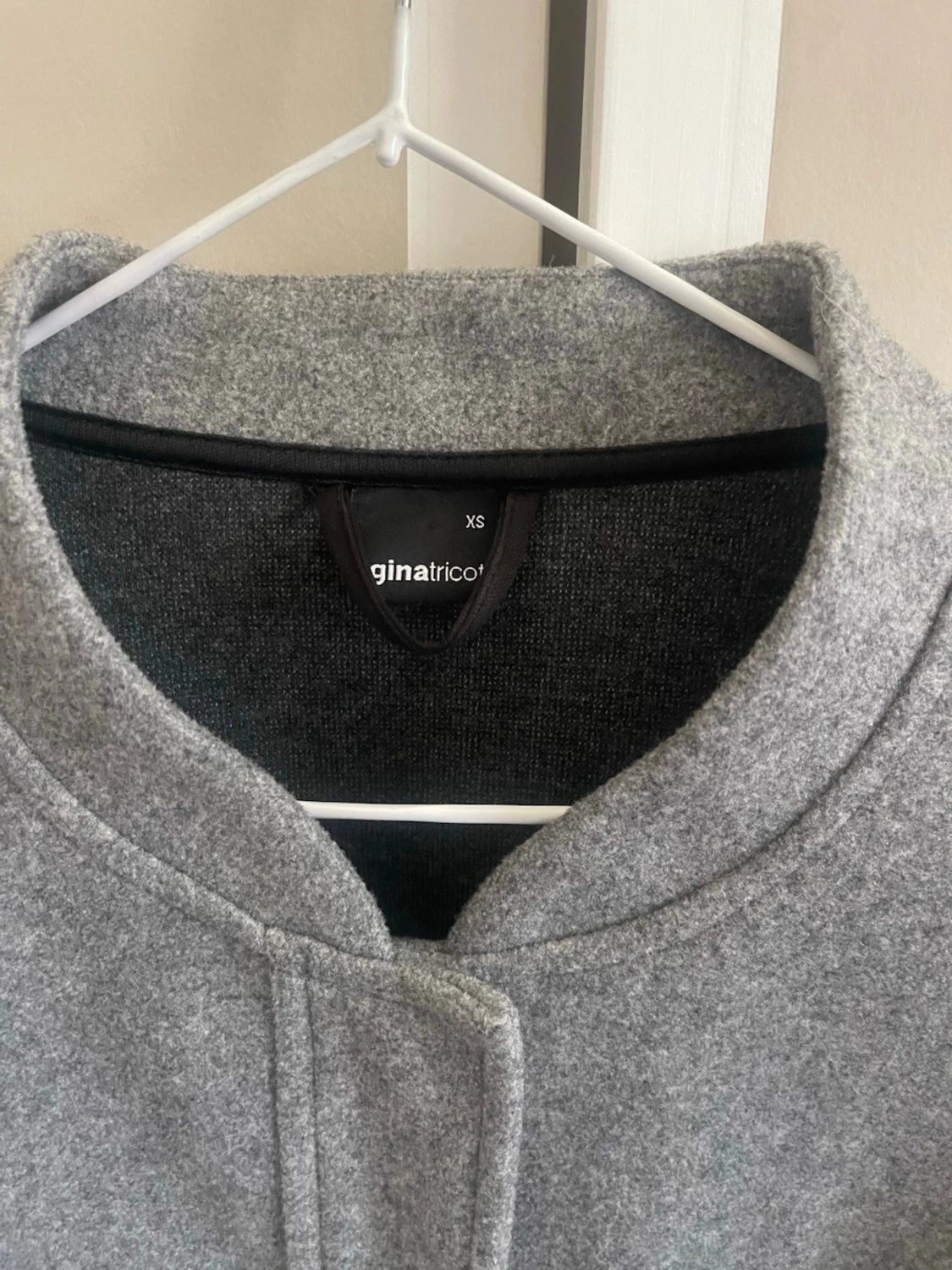 Grå ullrock med resår från H&M - 3