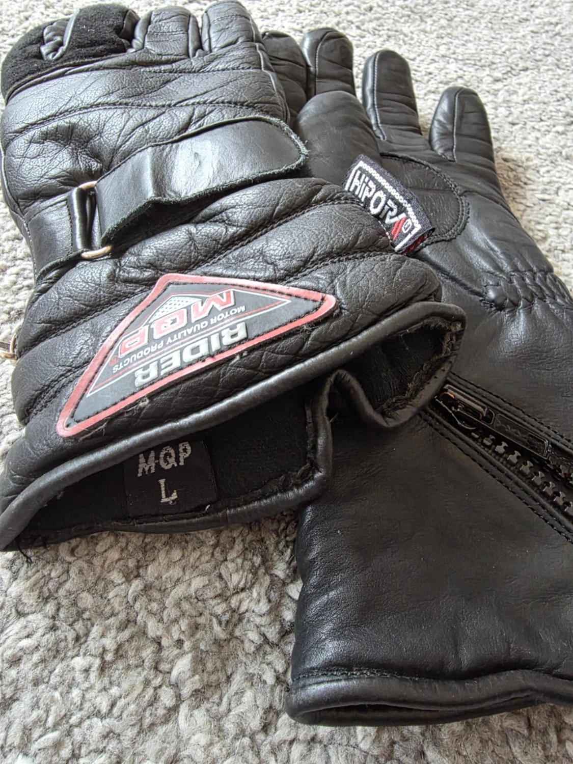 Motorcyckel skinnhandskar MQP Rider - 3