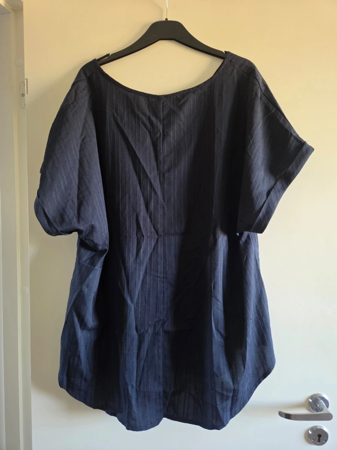 Mörkblå blus med dragkedja, XXL - 1