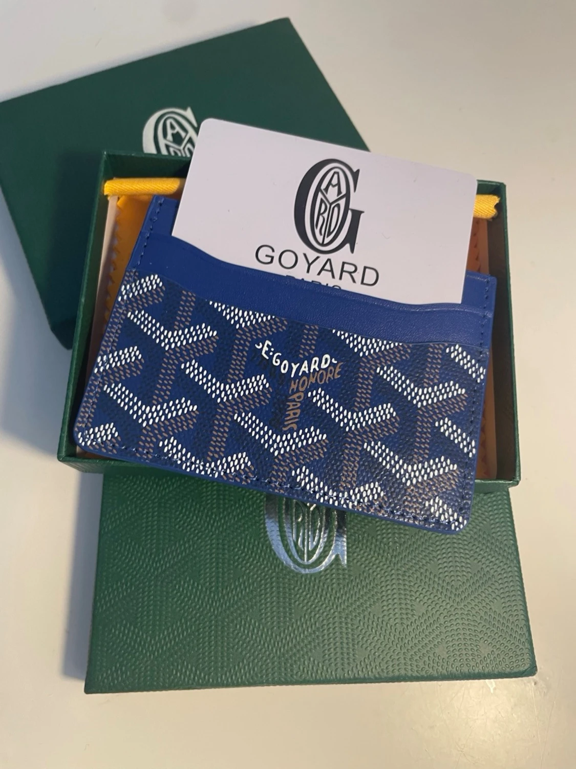 Blå G4yard korthållare - 3