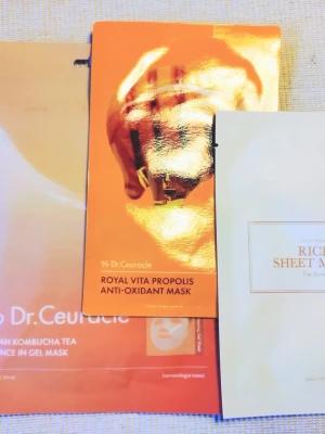 Dr Ceuracle I'm From ansiktsmasker sheetmasks  - 3st ansiktsmasker sheetmasks från Dr.Ceuracle, bland annat Royal Vita Propolis Anti-Oxidant Mask och kombucha tea essence in gel mask och I'm from Rice mask 