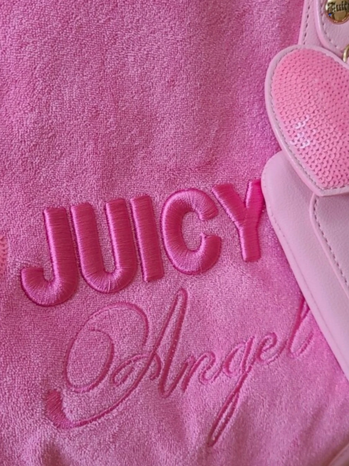 Juicy Couture rosa handväska med rosetter - 5
