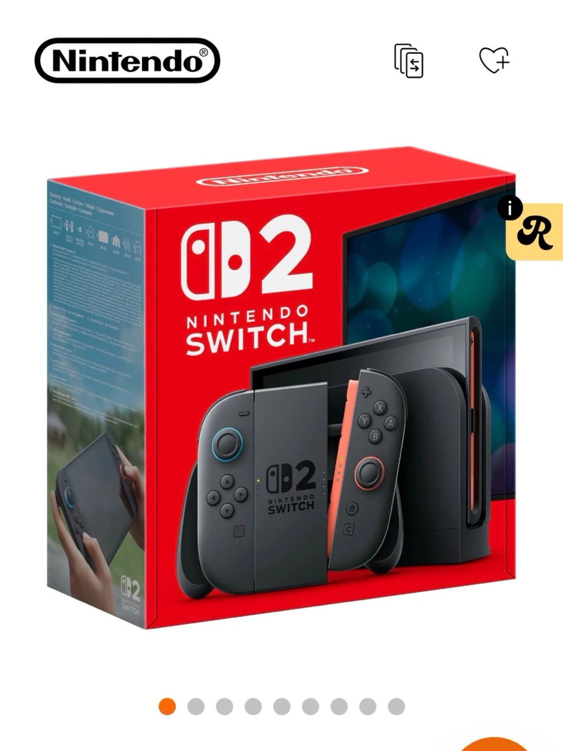 Svart trådlös spelkontroll Switch