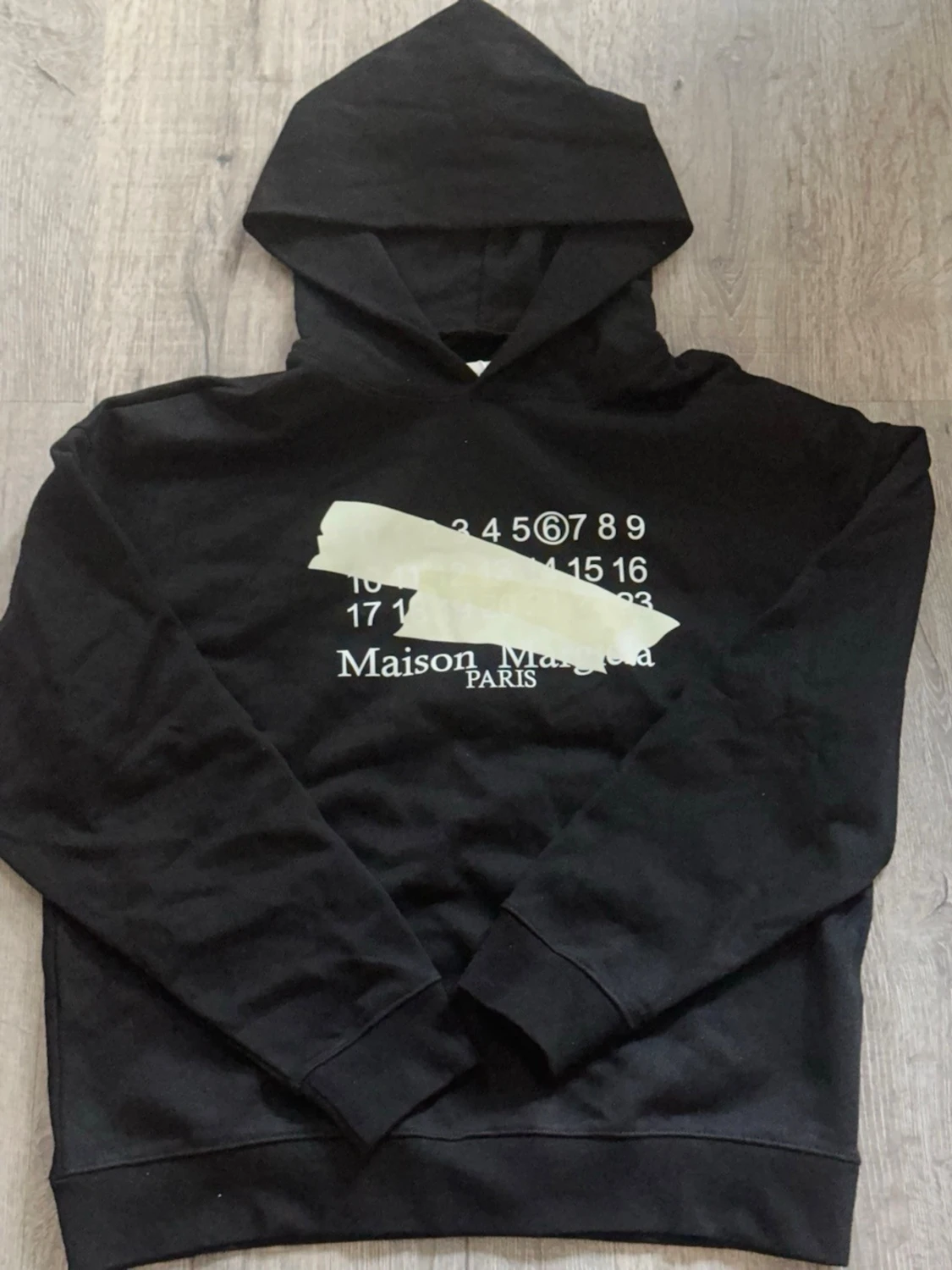 Maison Margiela svart hoodie