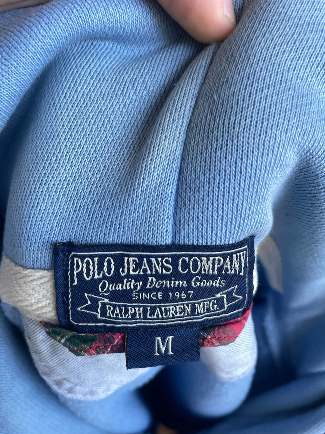 Blå hoodie från Ralph Lauren - 4