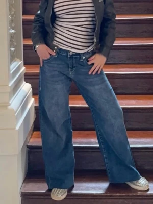 True religion bobby baggy jeans låg midja - I perfekt skick, långa, dark wash