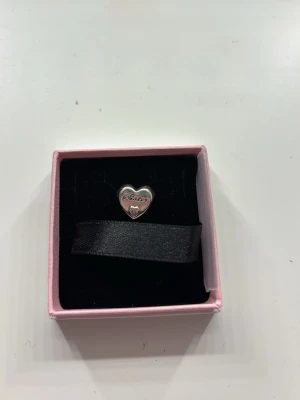 Pandora charm  - ”Sisters” och en rosa diamant❣️använd men utan skador, med originalkartong