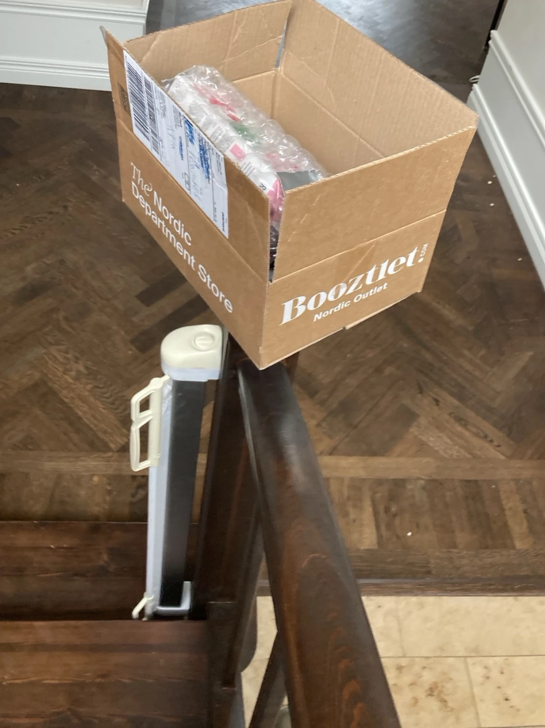 Paket med 3 tomma rosa mjölk paket - 1