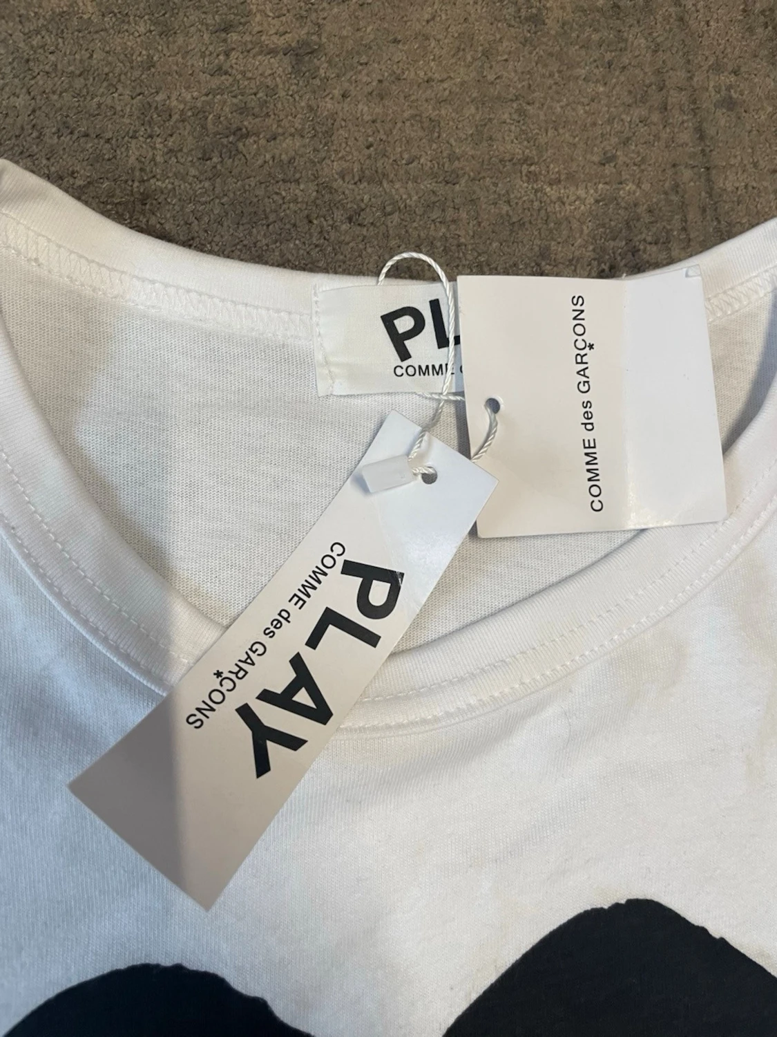 Vit t-shirt Comme des Garçons Play - 2