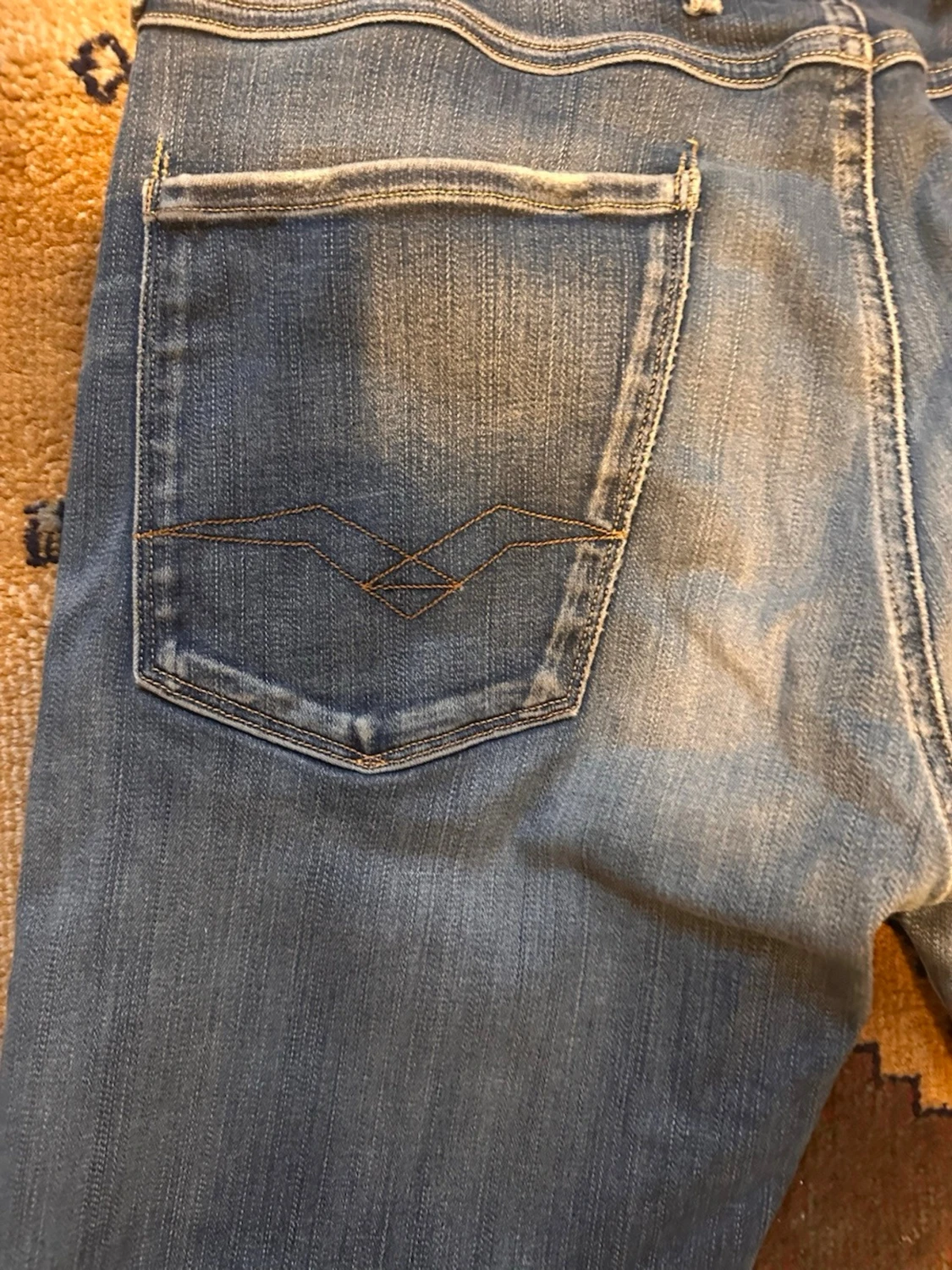 Blå slim fit jeans från Replay - 4