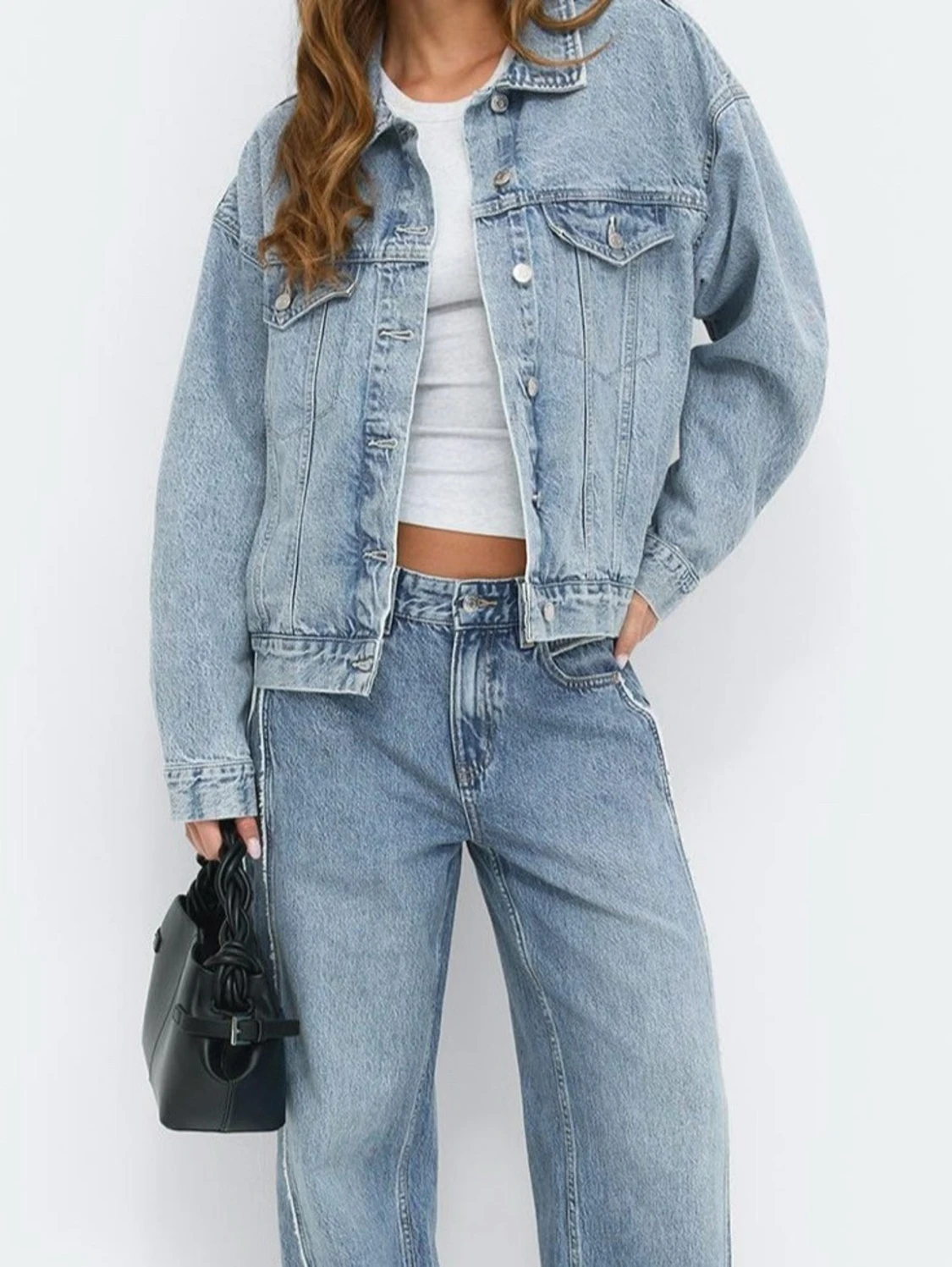  ljusblå jeansjacka - 1