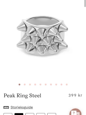 Peak Ring Steel från Edblad - Säljer min edblad ring i silver som är i fint skick, har ej kommit till användning. Org pris 399❤️