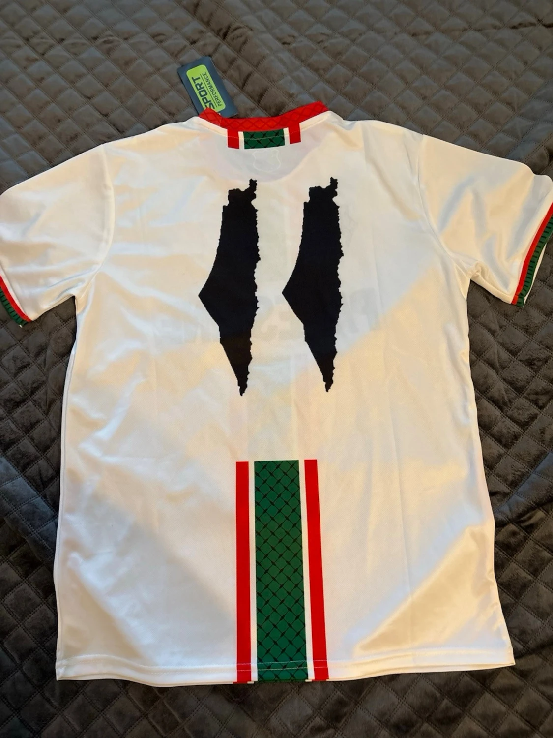 Vit Palestina fotbollströja M - 2