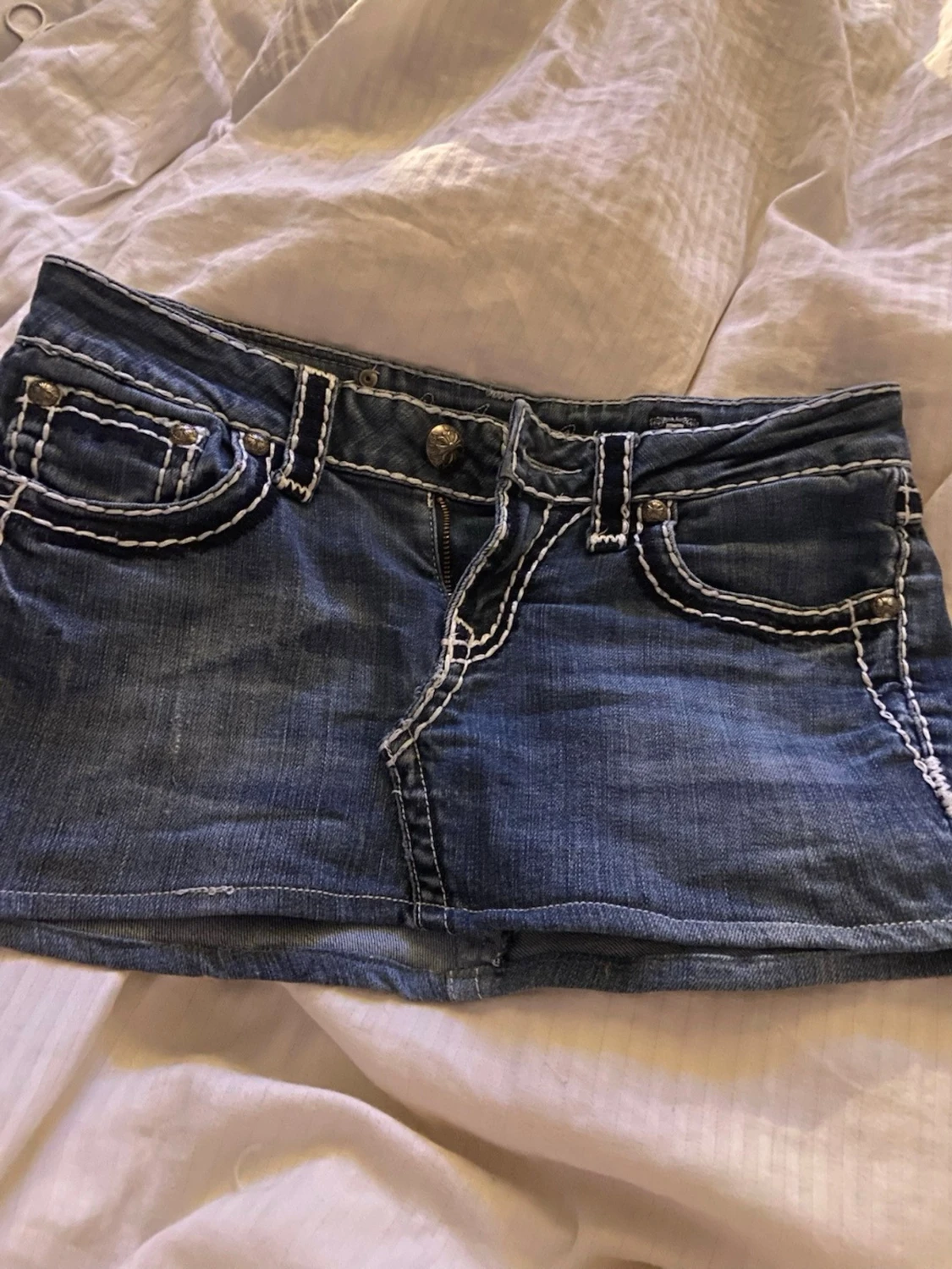 Blå jeansminikjol från LA Idol USA