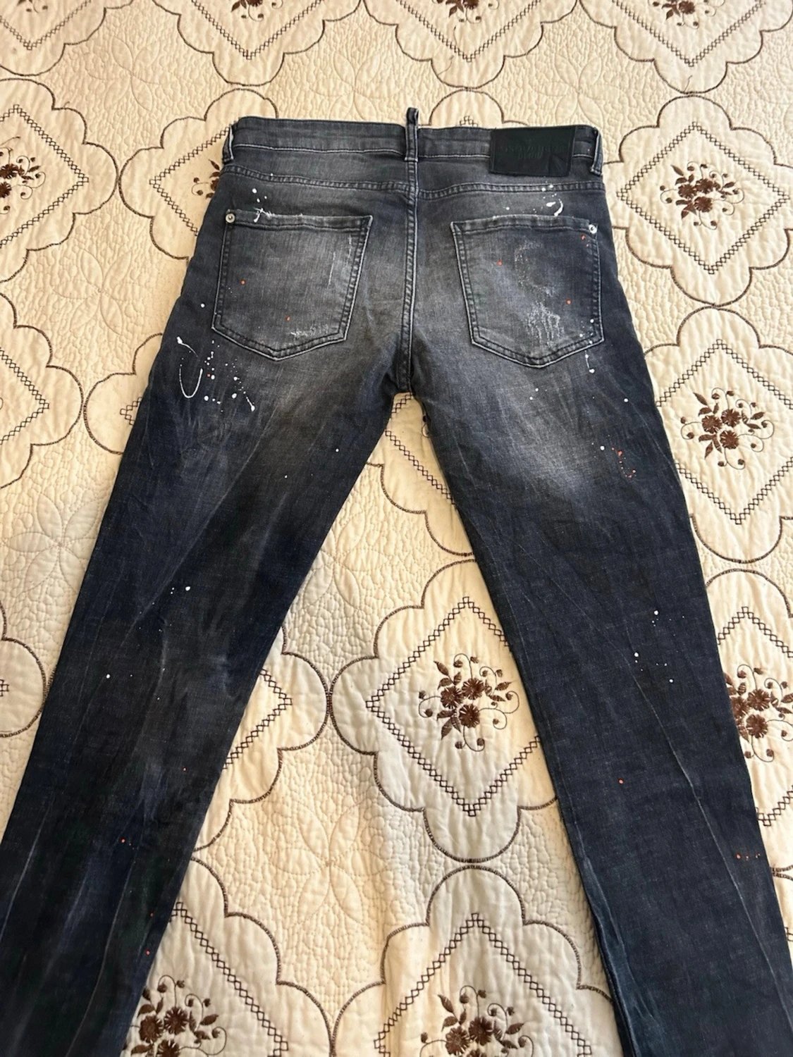 Mörkblå distressed jeans Dsquared2 - 1